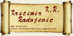 Krstimir Radojević vizit kartica